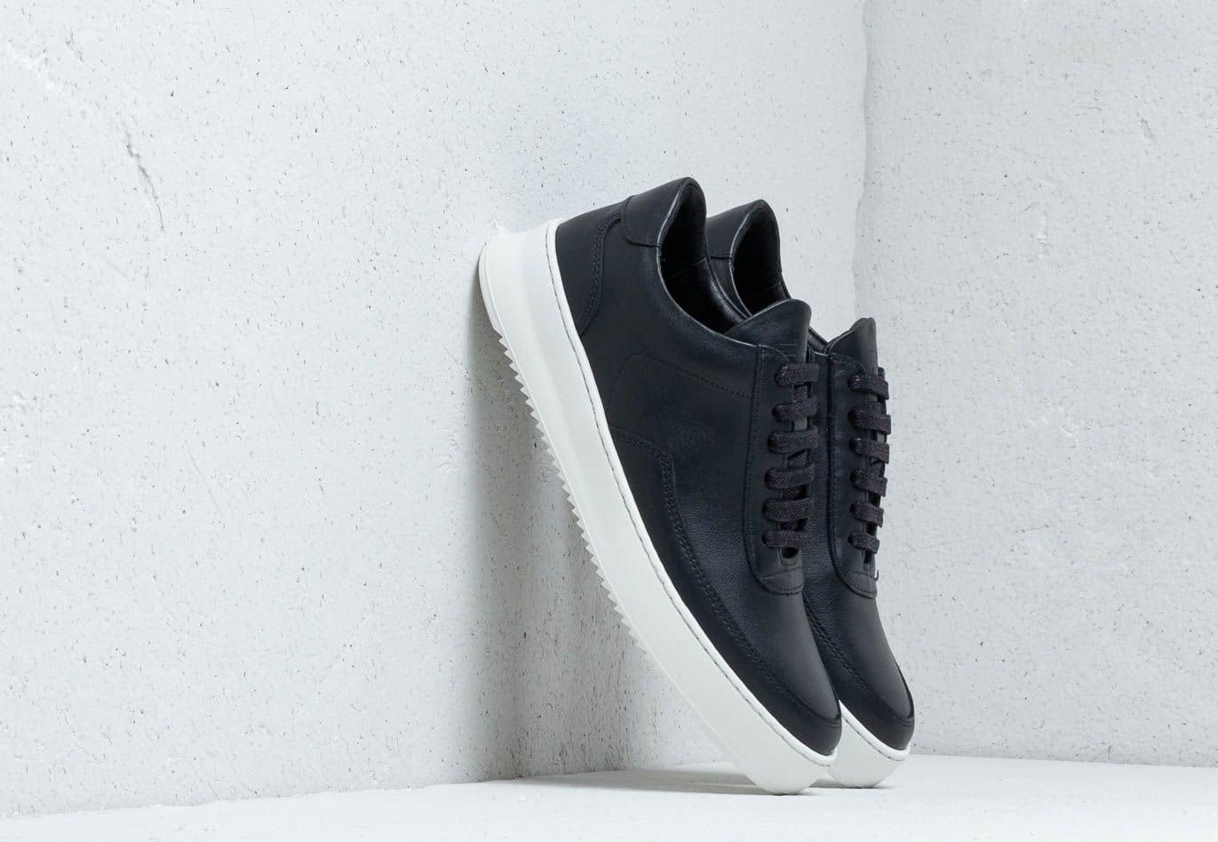 Filling Pieces Low Mondo Ripple Nardo Nappa Black