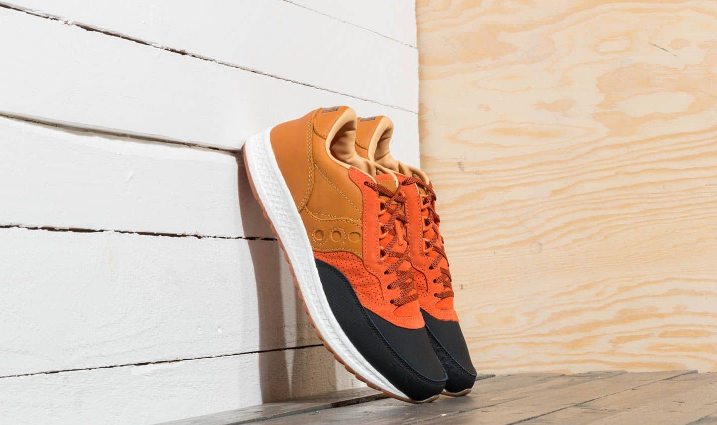 Saucony x Premier Freedom Runner “Stormlight” Black/ Light Brown/ Orange