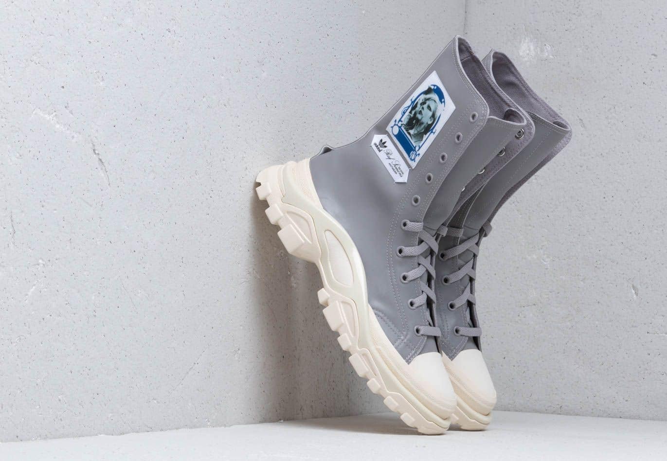 adidas x Raf Simons Detroit High Light Granite/ Ftw White/ Core White