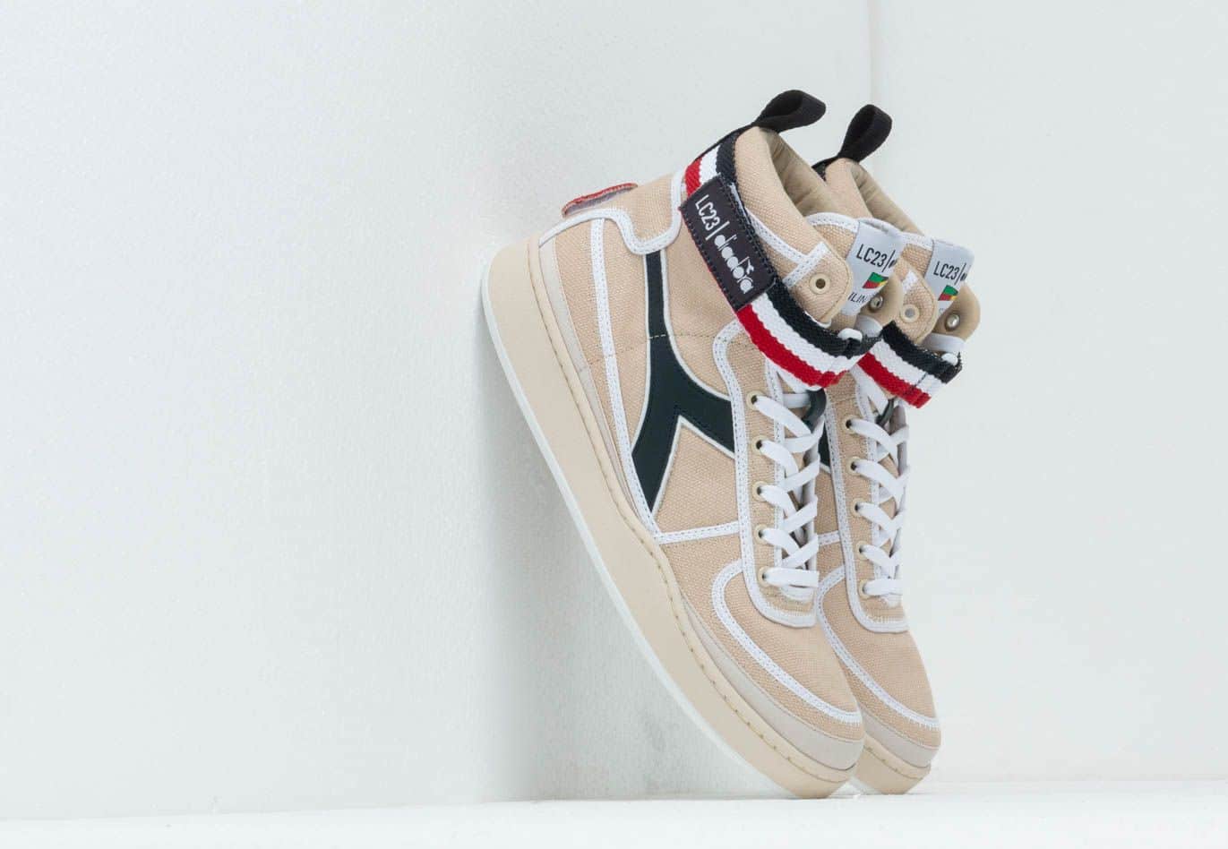 Diadora x LC23 Mi Basket Sailing Parchment