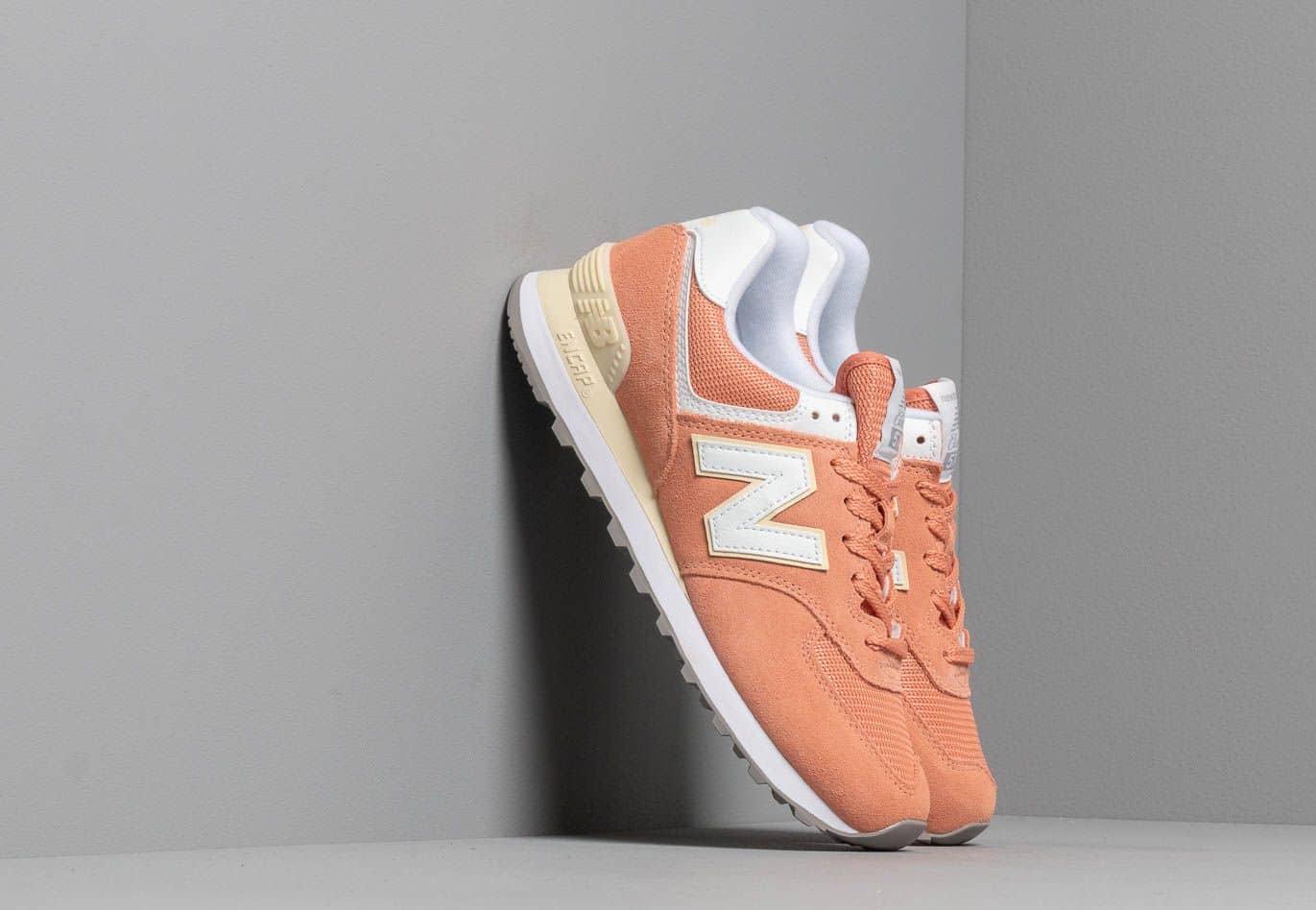 New Balance 574 Orange/ White