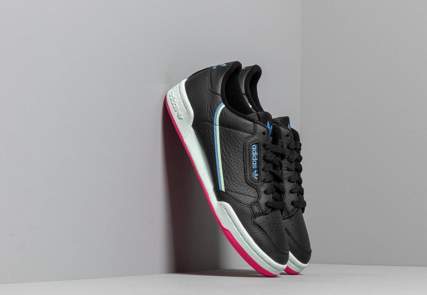 adidas Continental 80 W Core Black/ Hi-Res Yellow/ True Blue