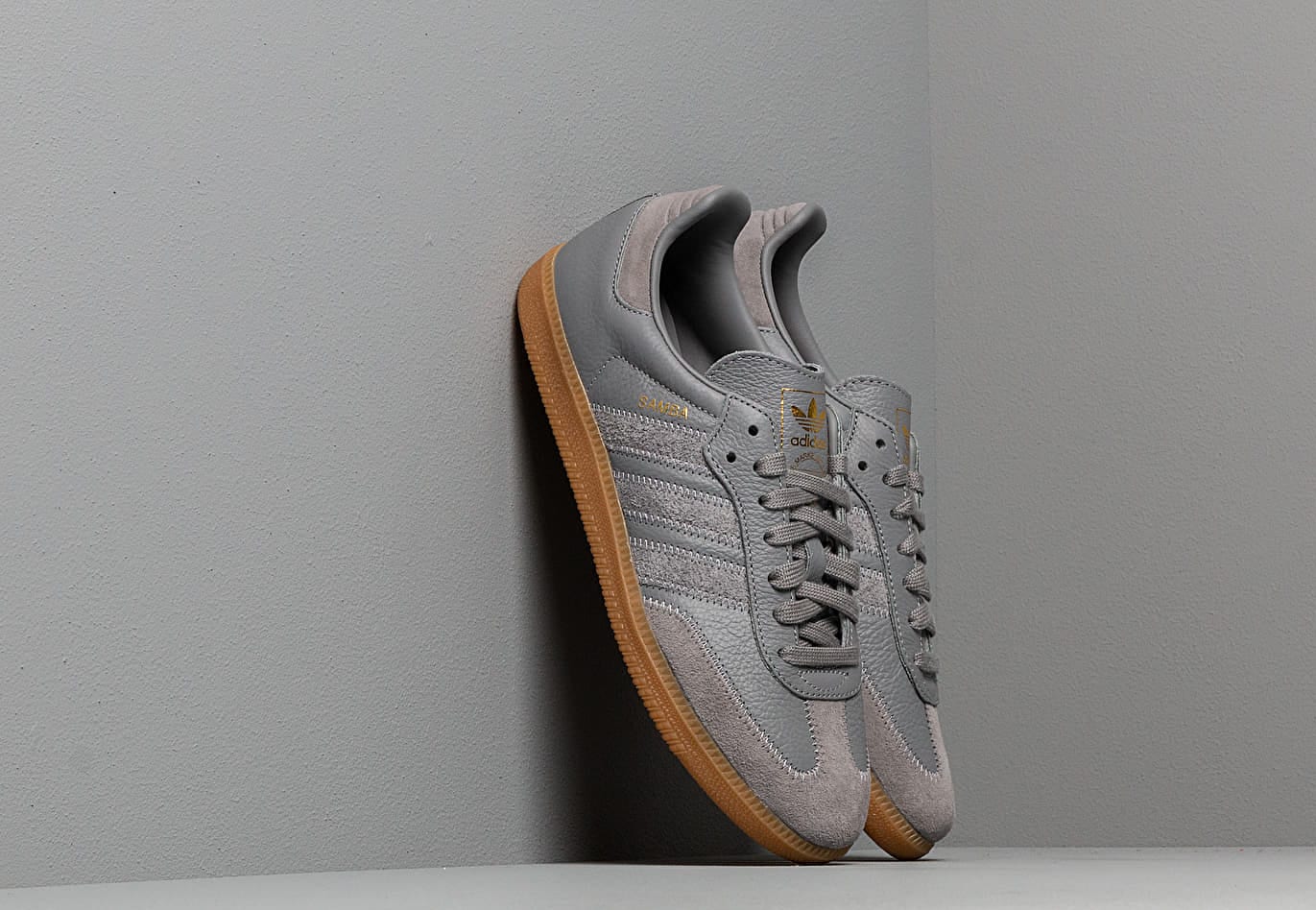 adidas Samba OG Ft Grey Three/ Grey Three/ Gold Metalic