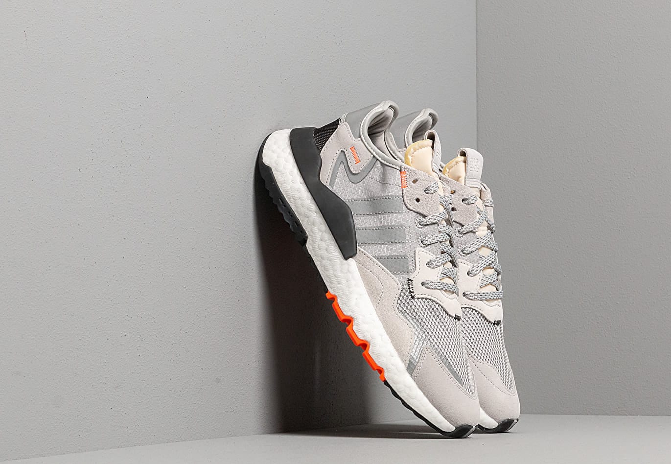 adidas Nite Jogger Grey Two/ Multi Solid Grey/ Solar Orange