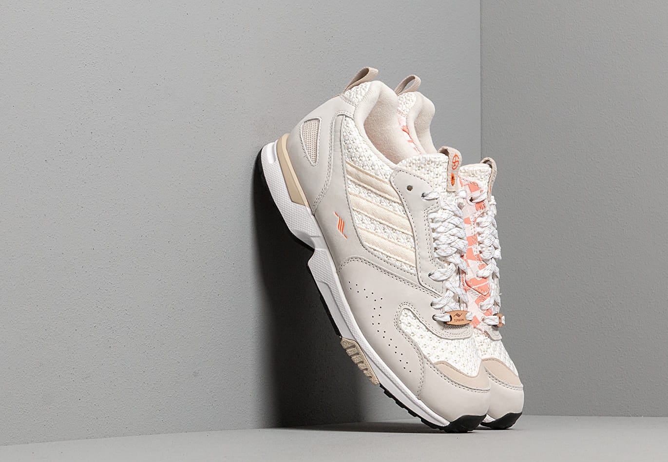 adidas Consortium x Shelflife ZX 4000 Ftwr White/ Orange/ Core Brown