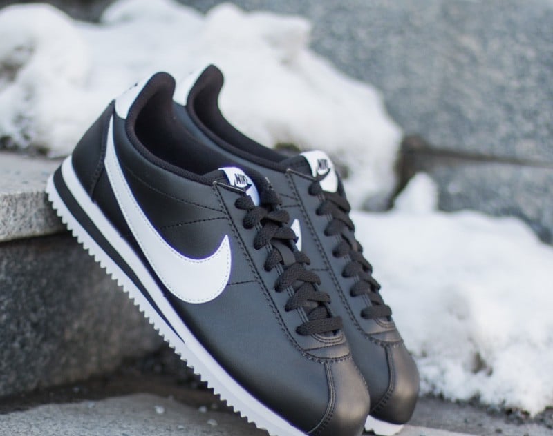 Nike Wmns Classic Cortez Leather Black/ White-White