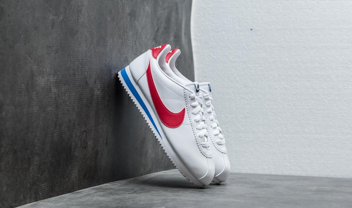 Nike Wmns Classic Cortez Leather White/ Varsity Red-Varsity Royal