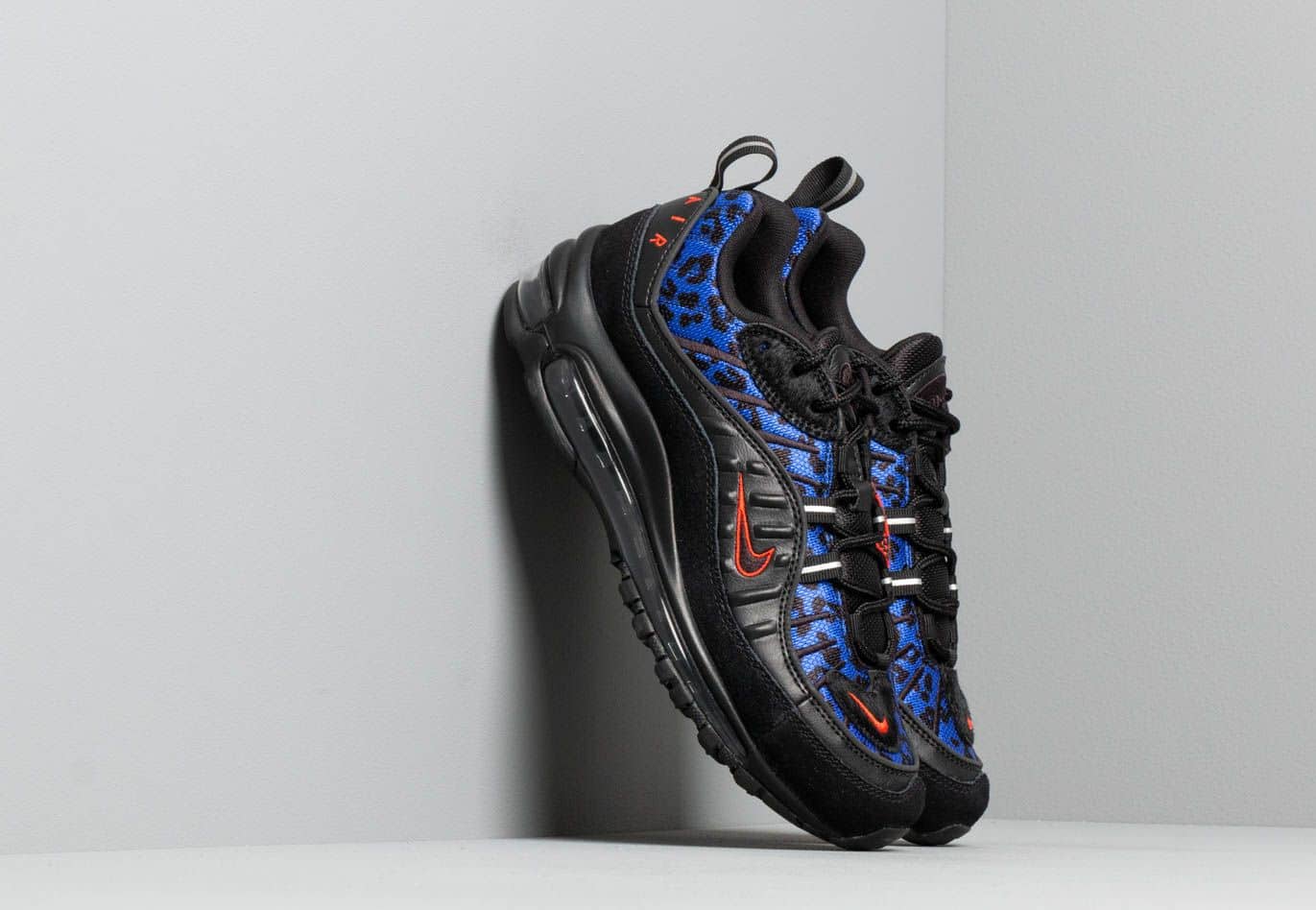 Nike W Air Max 98 Prm Black/ Habanero Red-Racer Blue