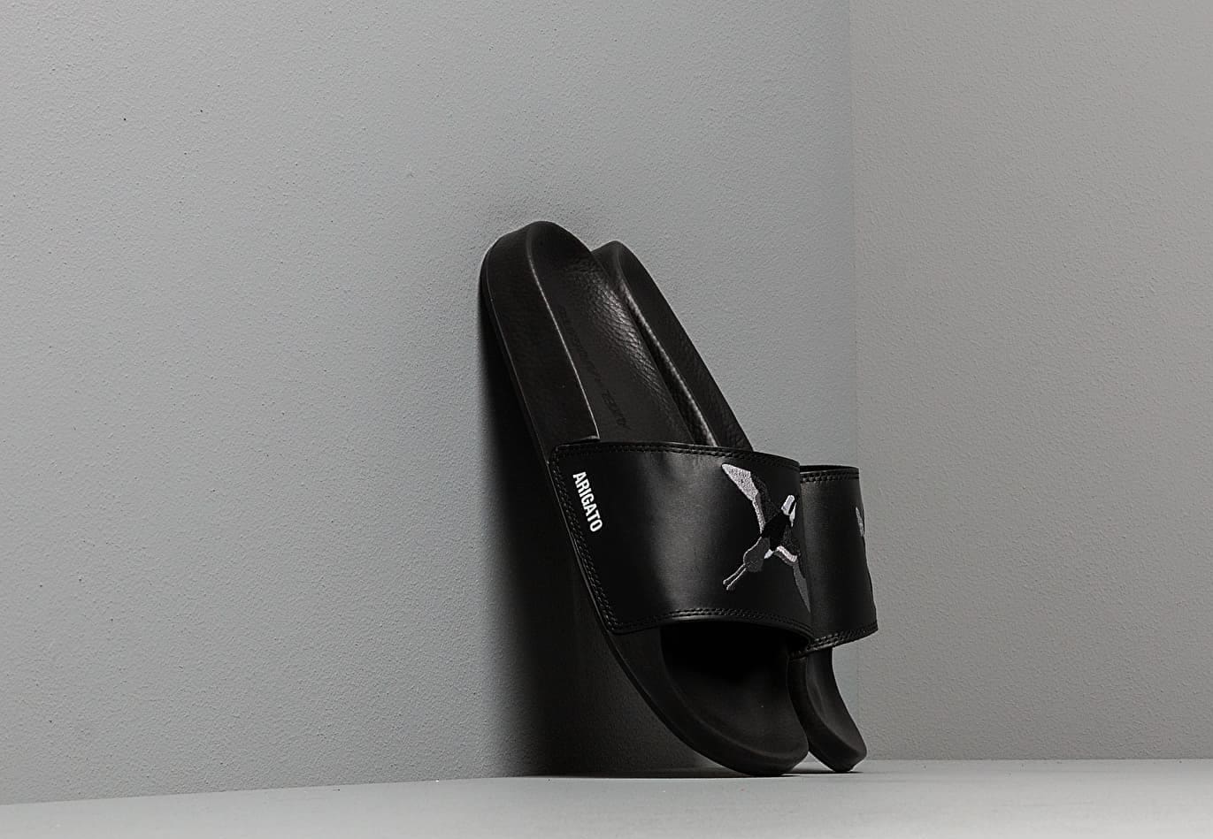 AXEL ARIGATO Tori Slides White Leather Black