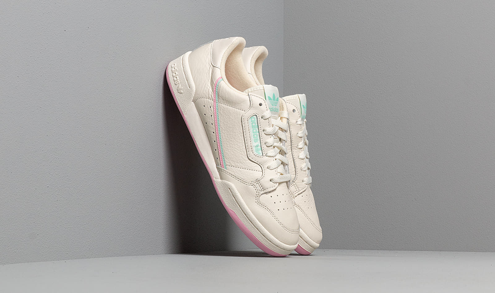 adidas Continental 80 Off White/ True Pink/ Clear Mint