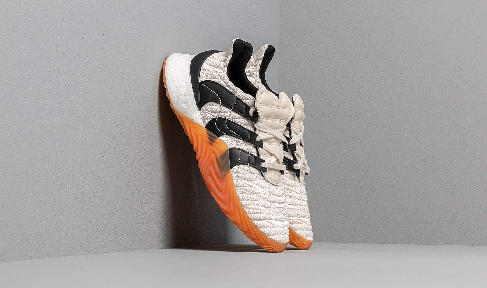 adidas Sobakov Boost Core White/ Core Black/ Clear Ochre