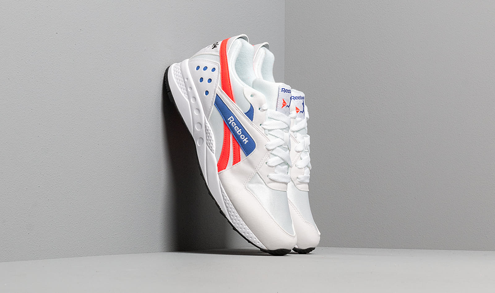 Reebok Pyro White/ Neon Red/ Cobalt