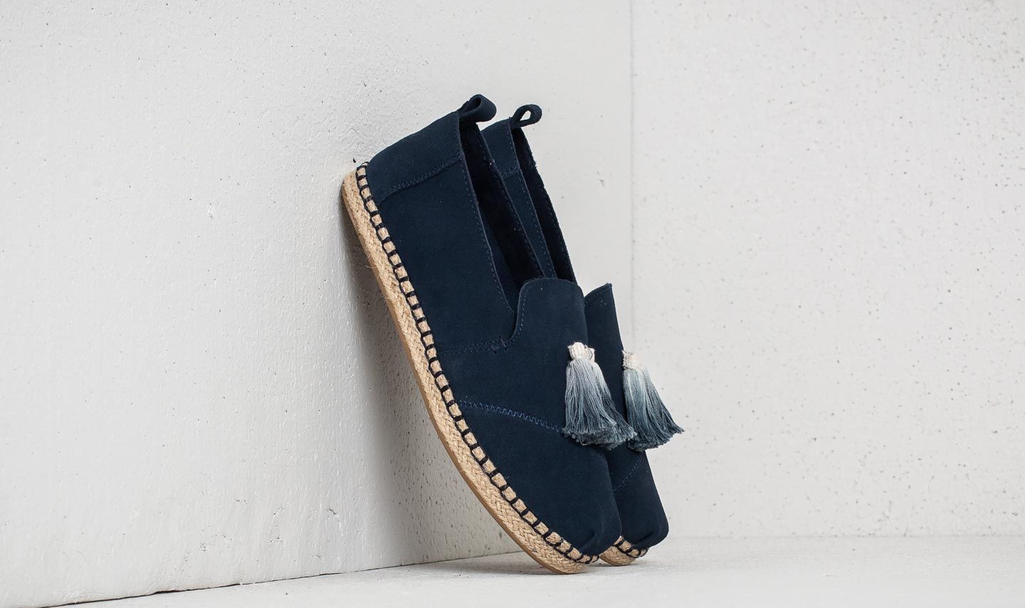 TOMS Wmn Deconstructed Alpargata Rope Navy Suede/ Tassel