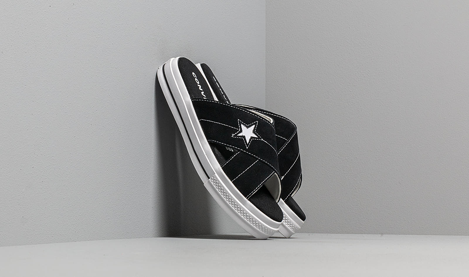 Converse One Star Sandal Black/ Egret/ White