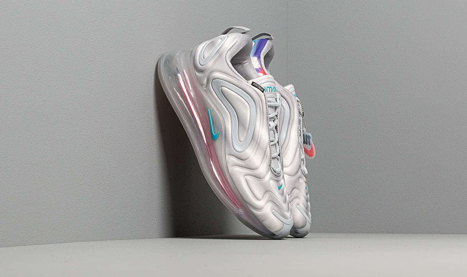Nike Air Max 720 Wolf Grey/ Teal Nebula-Red Orbit-White
