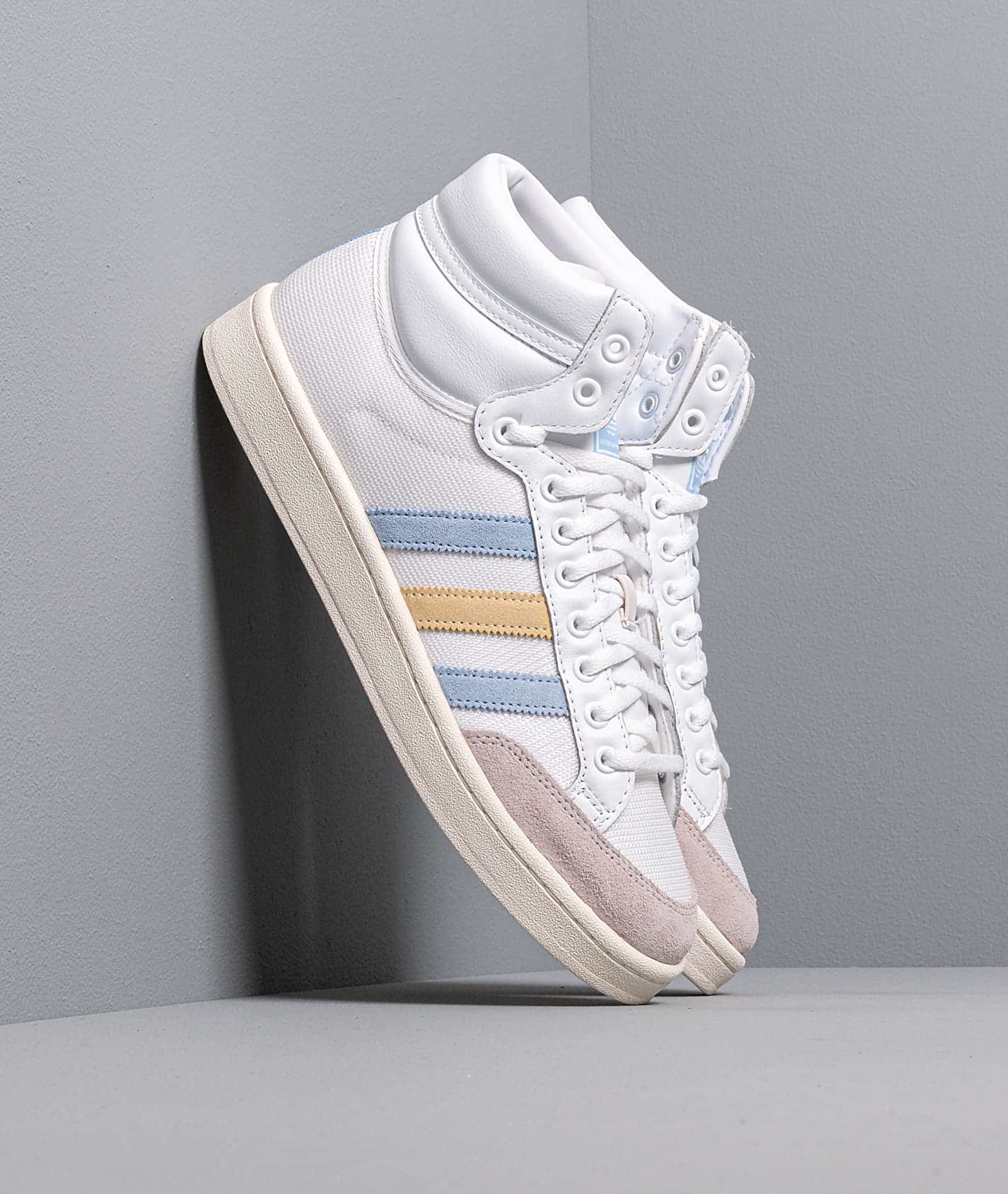 adidas Americana Hi Ftw White/ Glow Blue/ Easy Yellow