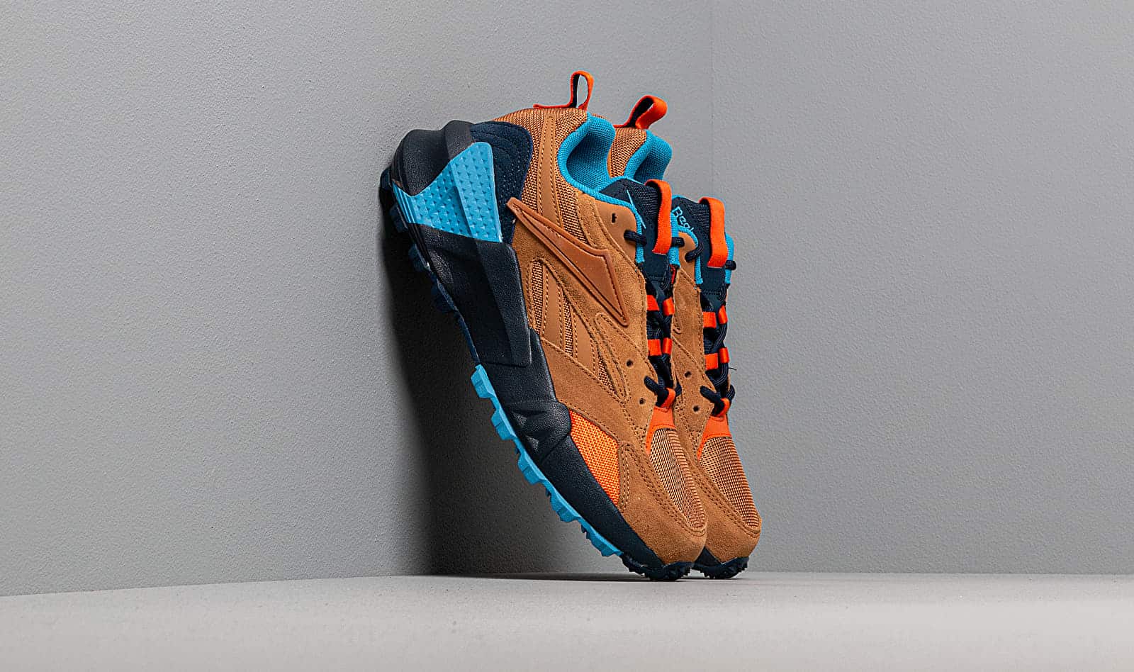 Reebok Aztrek Double Mix Trail Wild Brown/ Collegiate Navy/ Cyan
