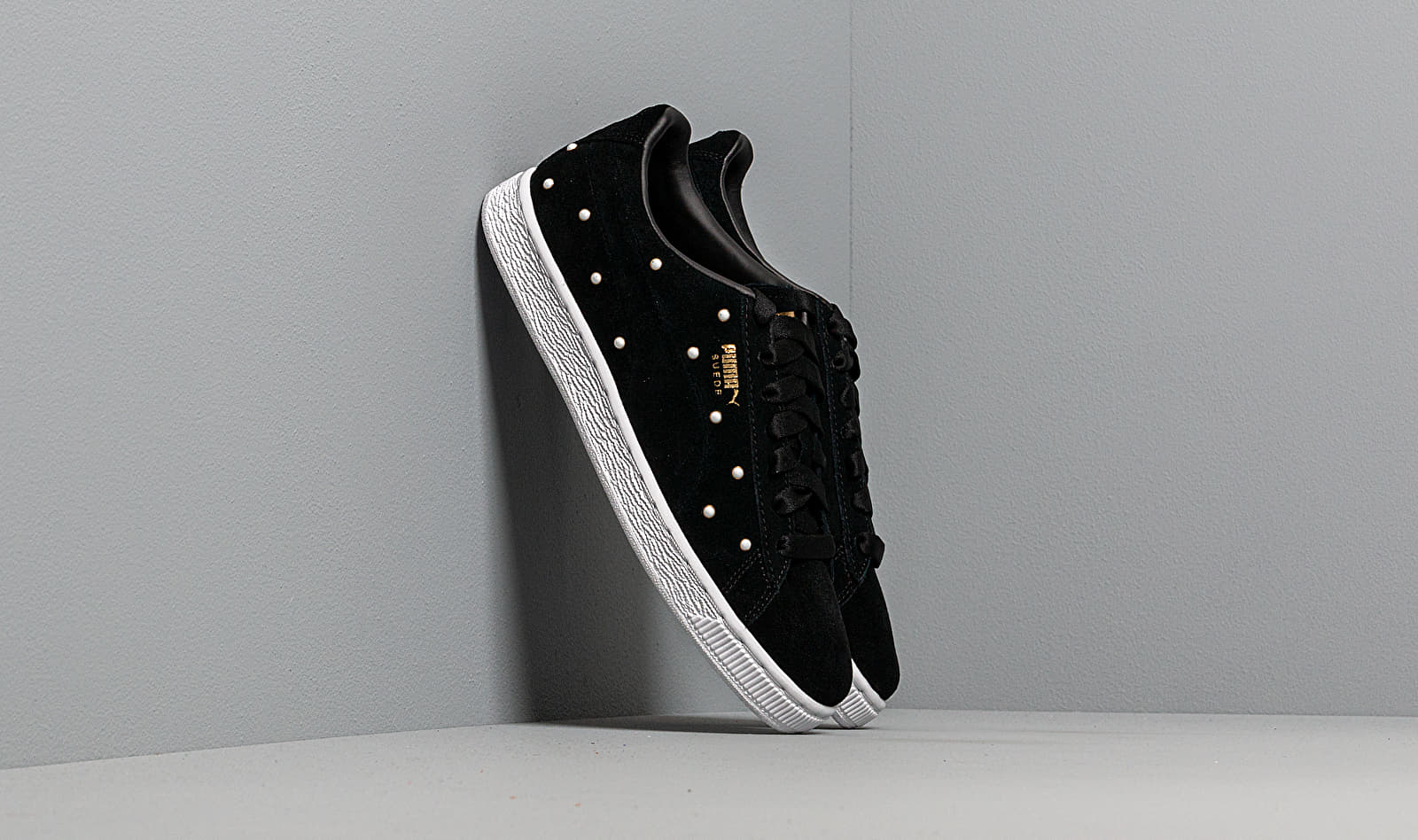 Puma Suede Pearl Studs Wn s Puma Black-Puma Team Gold