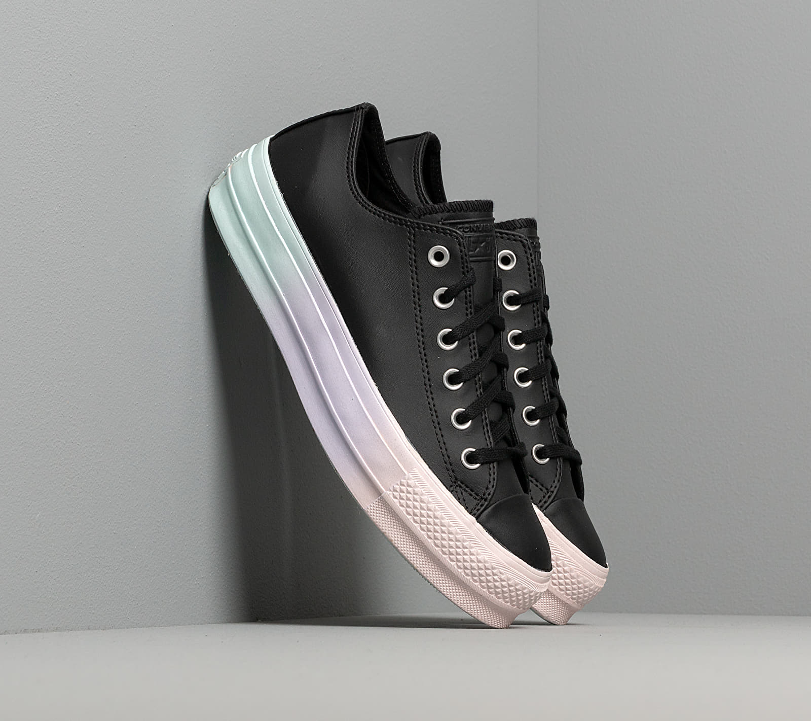 Converse Chuck Taylor All Star Lift Rainbow Midsole Black/ White/ Polar Blue