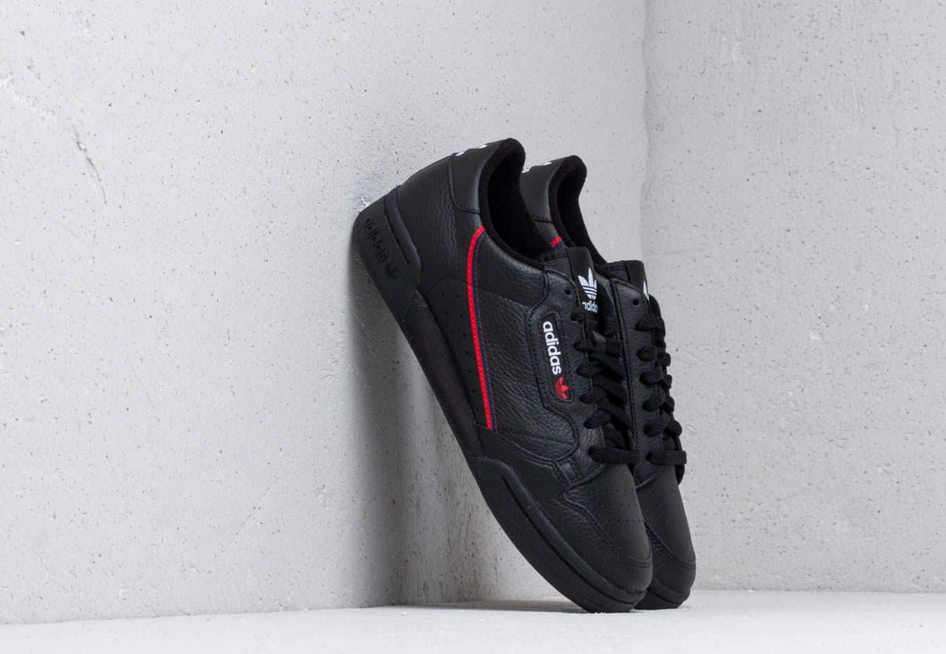 adidas Continental 80 Core Black/ Scarlet/ Collegiate Navy