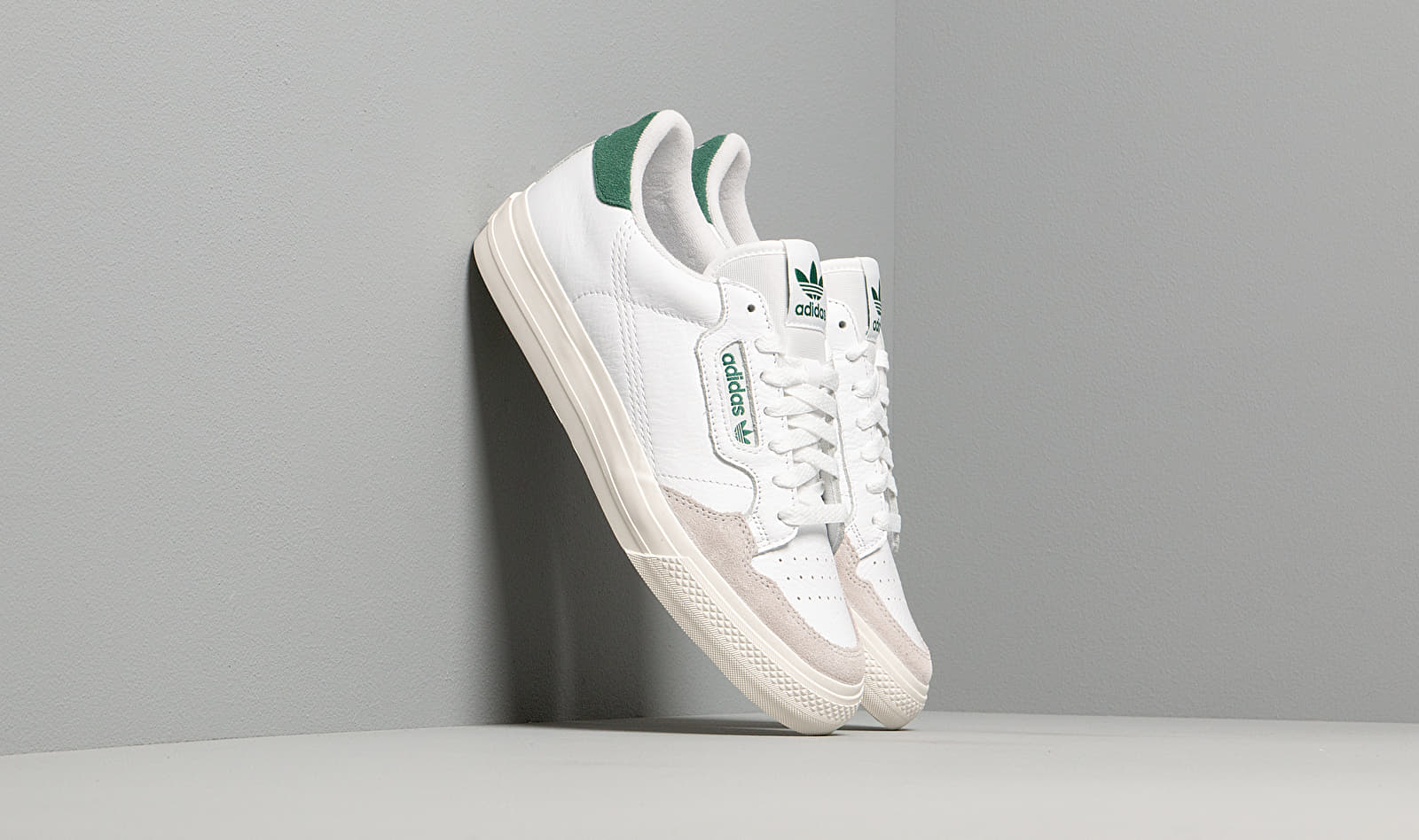 adidas Continental Vulc Ftw White/ Ftw White/ Core Green EF3534