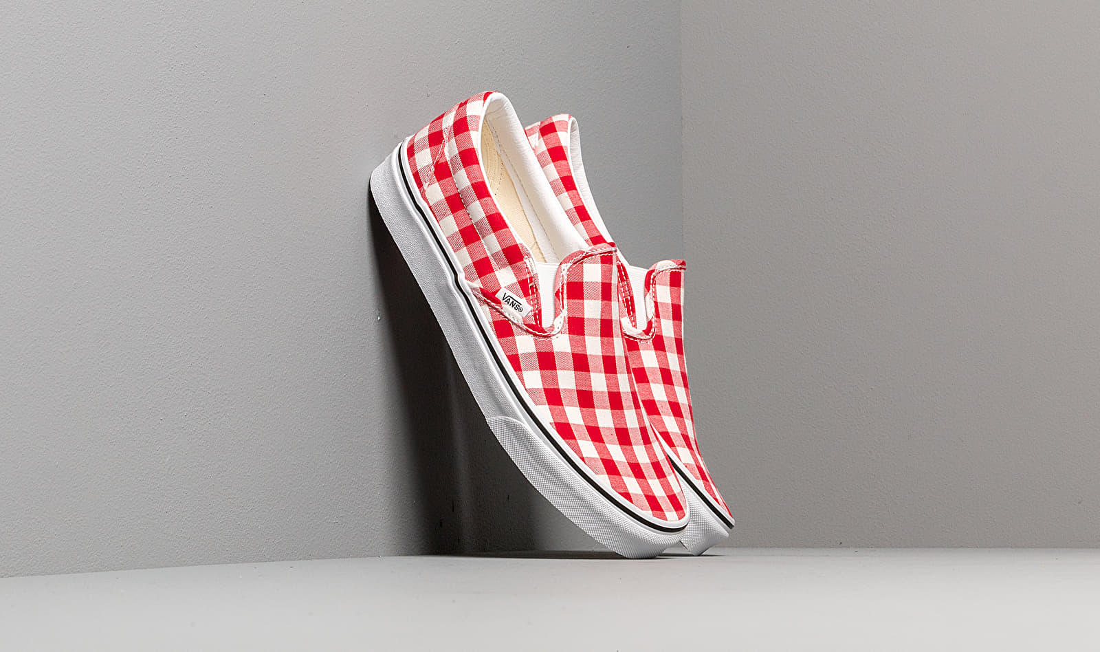 Vans Classic Slip-On (Gingham) Racing Red/ True VN0A38F7VDY1