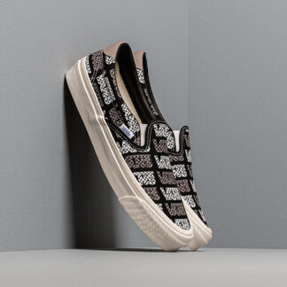 Vans OG Slip-On 59 LX (Canvas) Black/ Logo Checkerboard VN0A4BVDVZ91