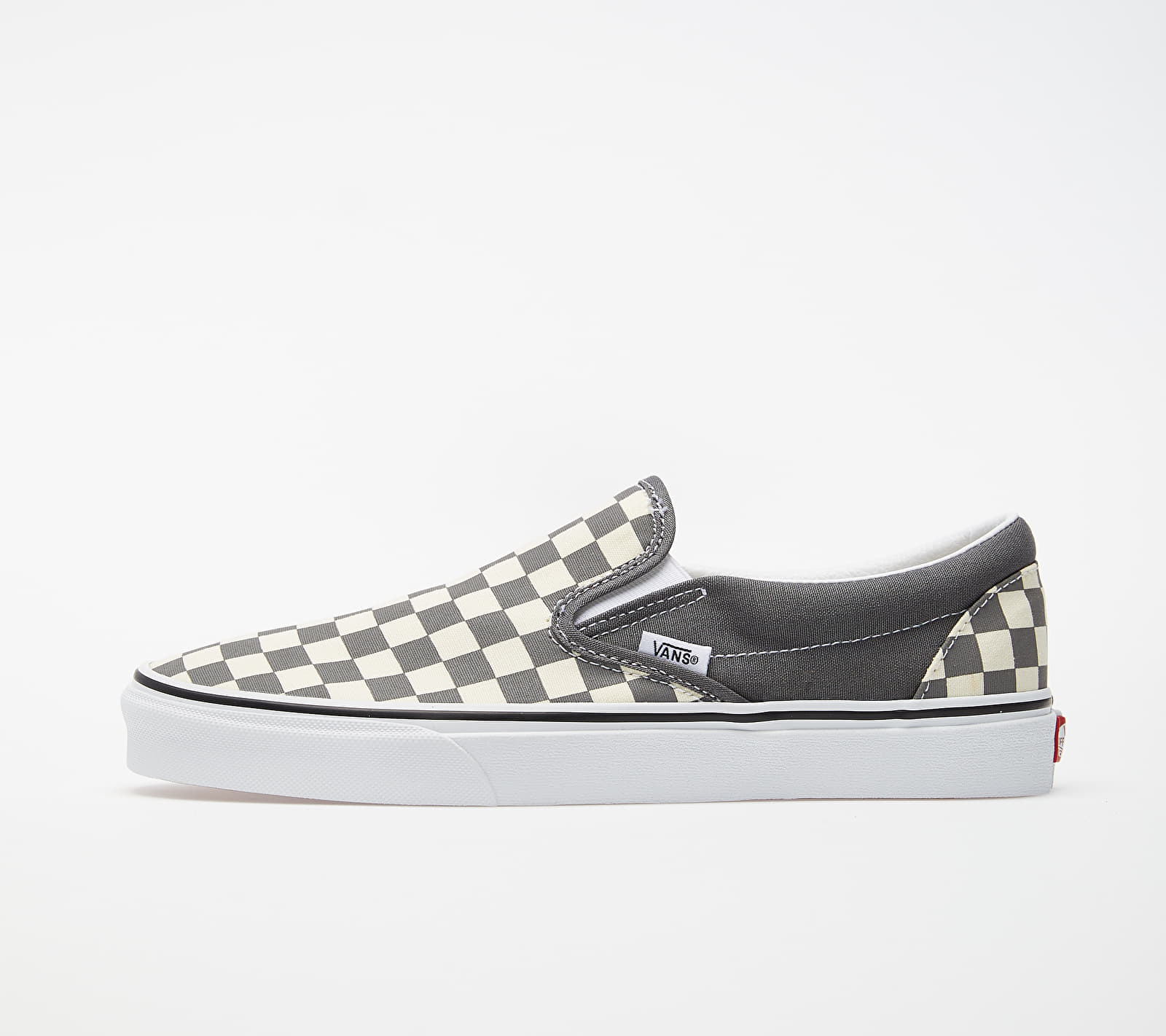 Vans Classic Slip-On (Checkerboard) Pewter/ True White VN0A4BV3TB51