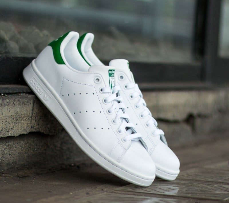 adidas Stan Smith J Ftw White/Ftw White/Green M20605