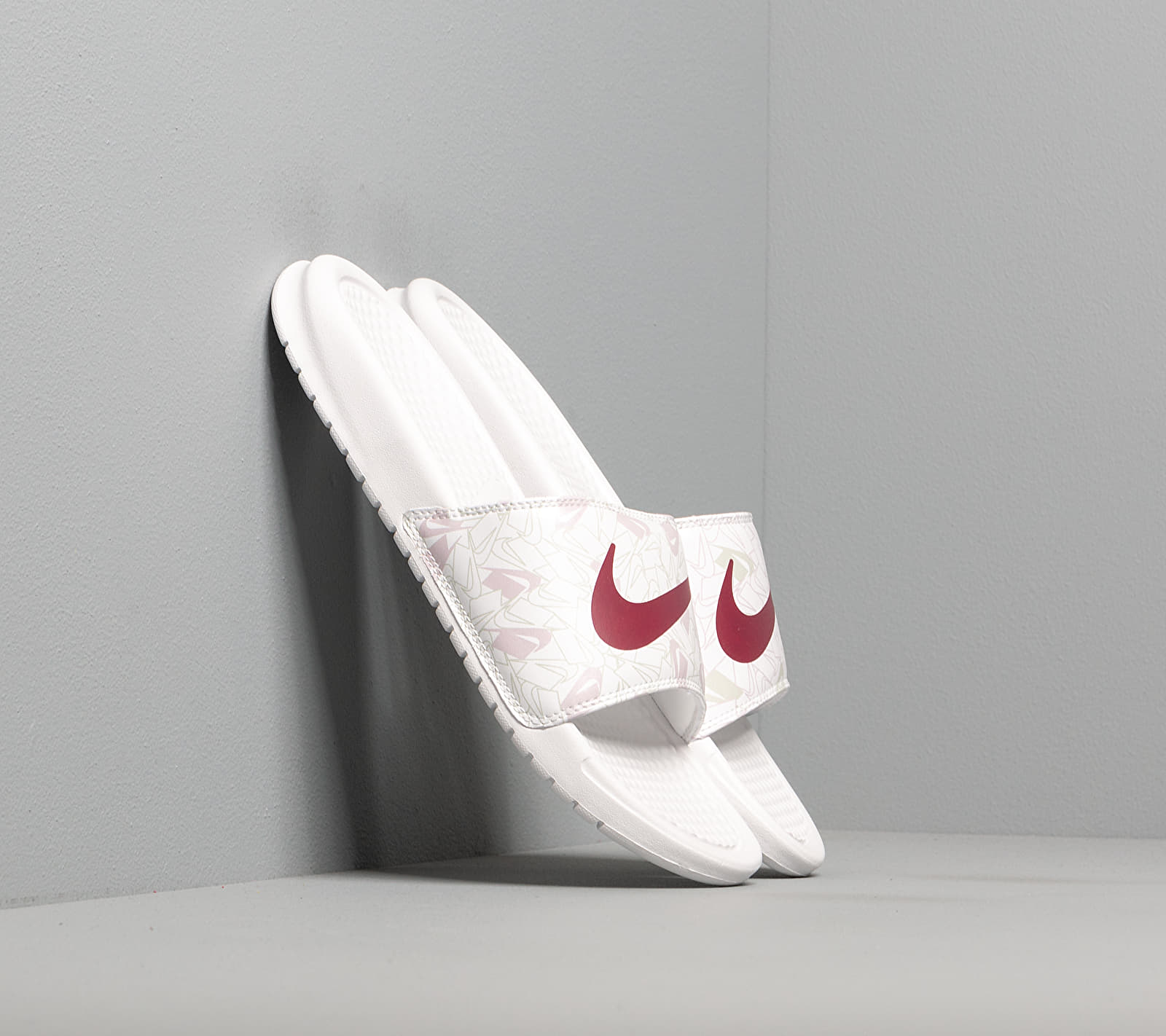 Nike Wmns Benassi Jdi Print Summit White/ Spruce Aura-Iced Lilac 618919-117