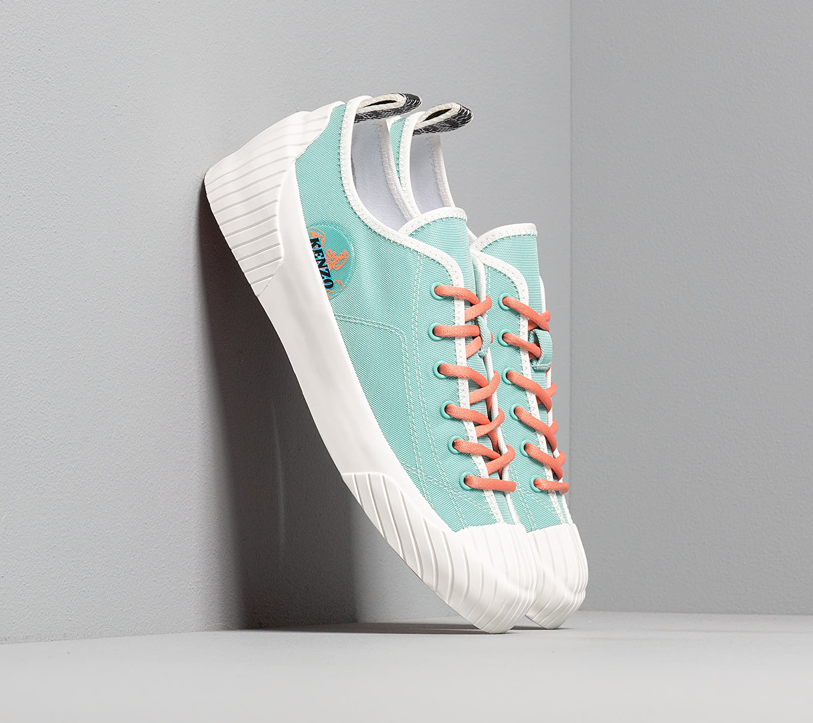 Kenzo Volkano Low Top Sneakers Aqua 2SN163 F54 60