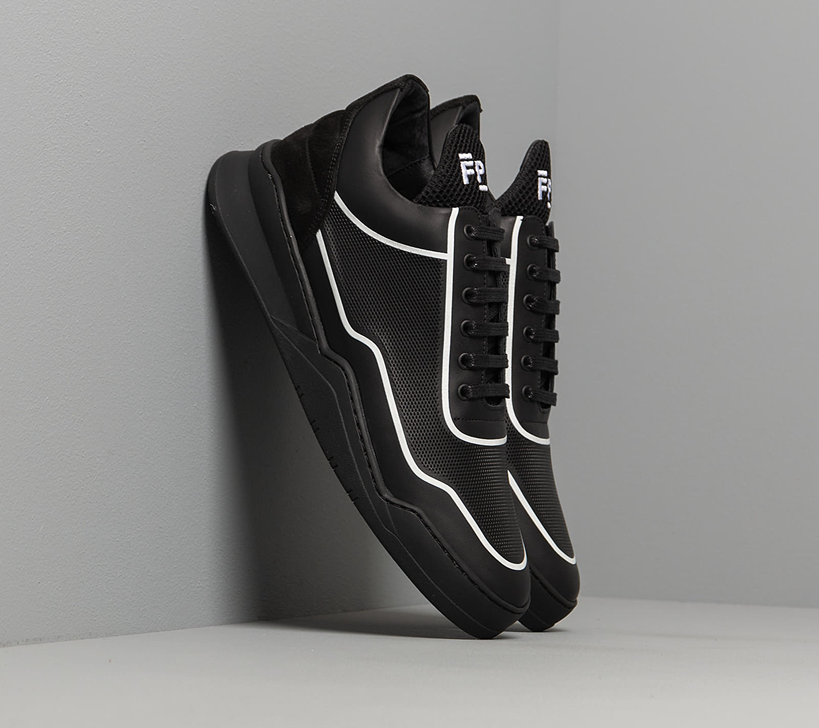 Filling Pieces Low Top Ghost Silk Black/ White 25228141863