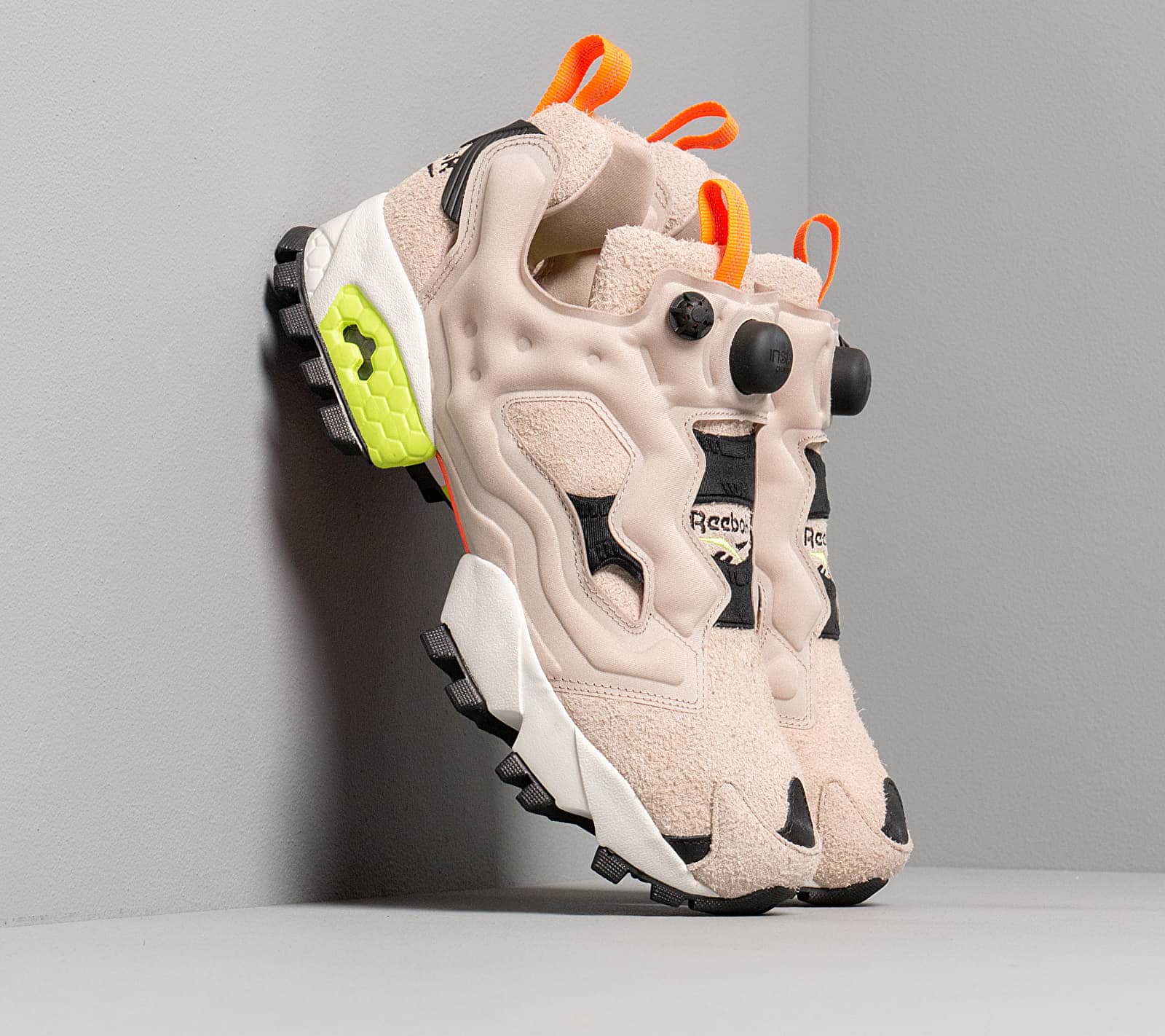 Reebok Instapump Fury Trail Modern Beige/ Black/ Neon Lime EG3576