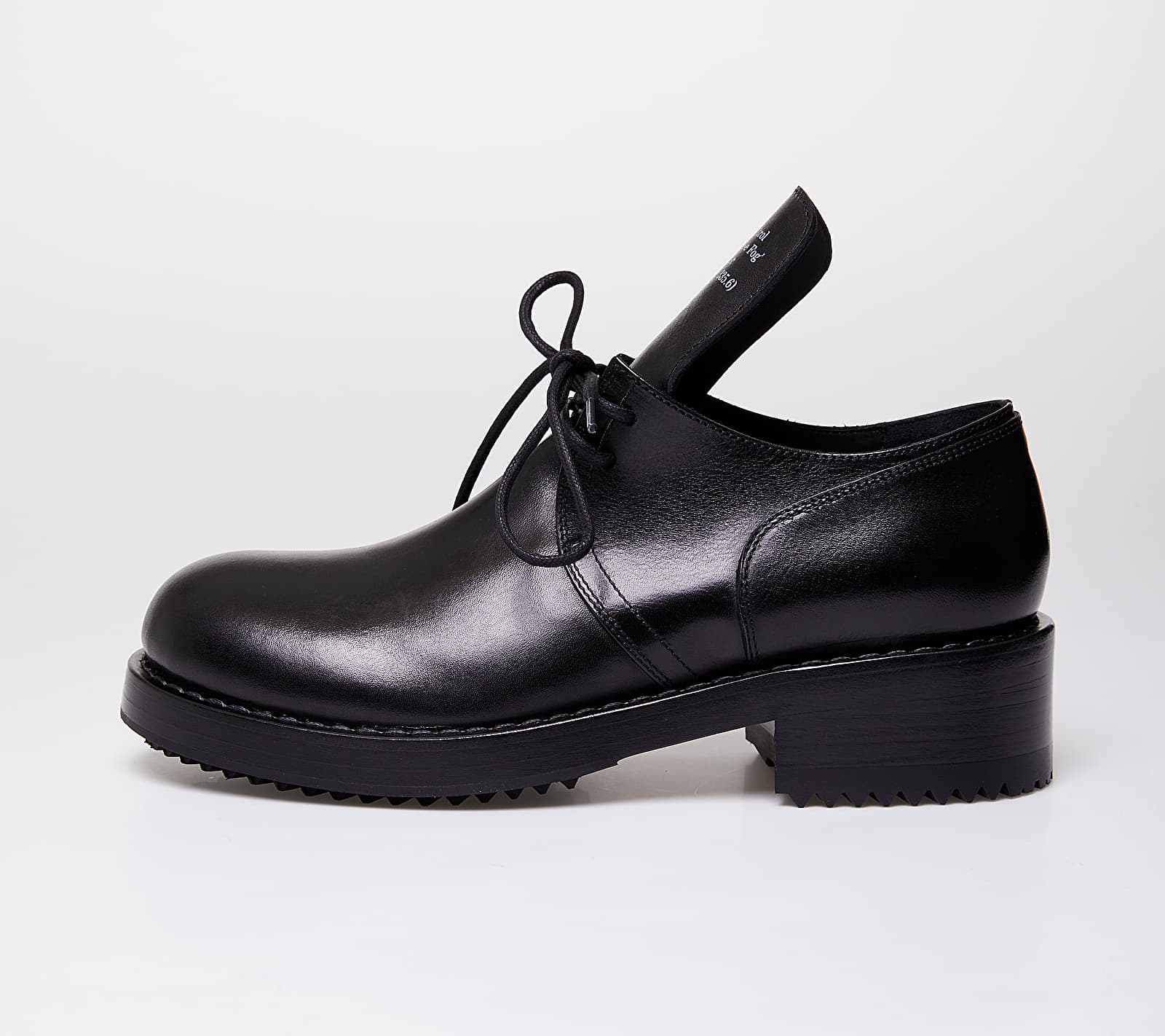 Raf Simons Laced Up Shoe Men Black Cow Leather 42 201-939M-40053-00099