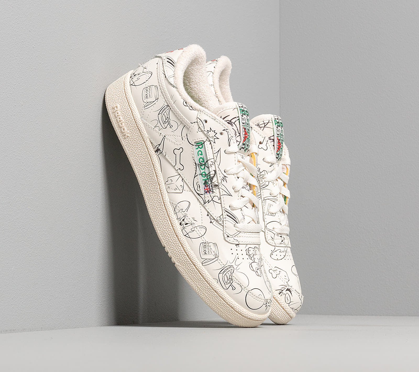 Reebok Club C 85 Mu Chalk White/ Paper White/ Excellent Red FX4011