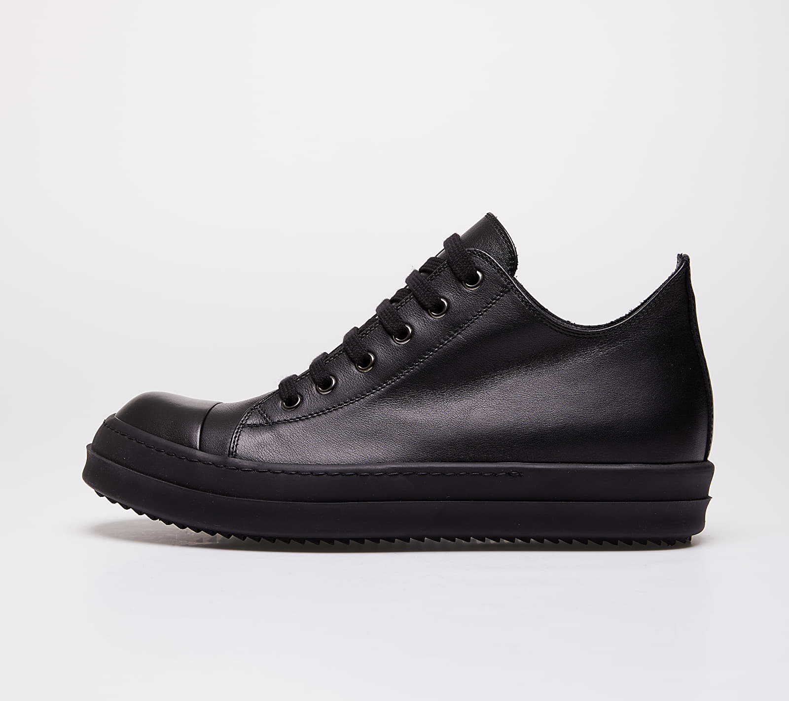Rick Owens Low Sneaks Black/ Black RU20S7891 LPO Rick Owens Low Sneaks Black/ Black RU20S7891 LPO