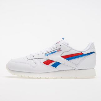 Reebok Classic Leather White/ Instinct Red/ Dynamic Blue FV2108