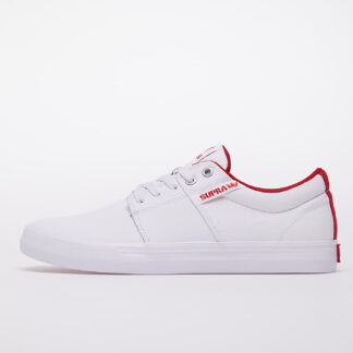 Supra Stacks Vulc II White/ Red-White 08029-148-M