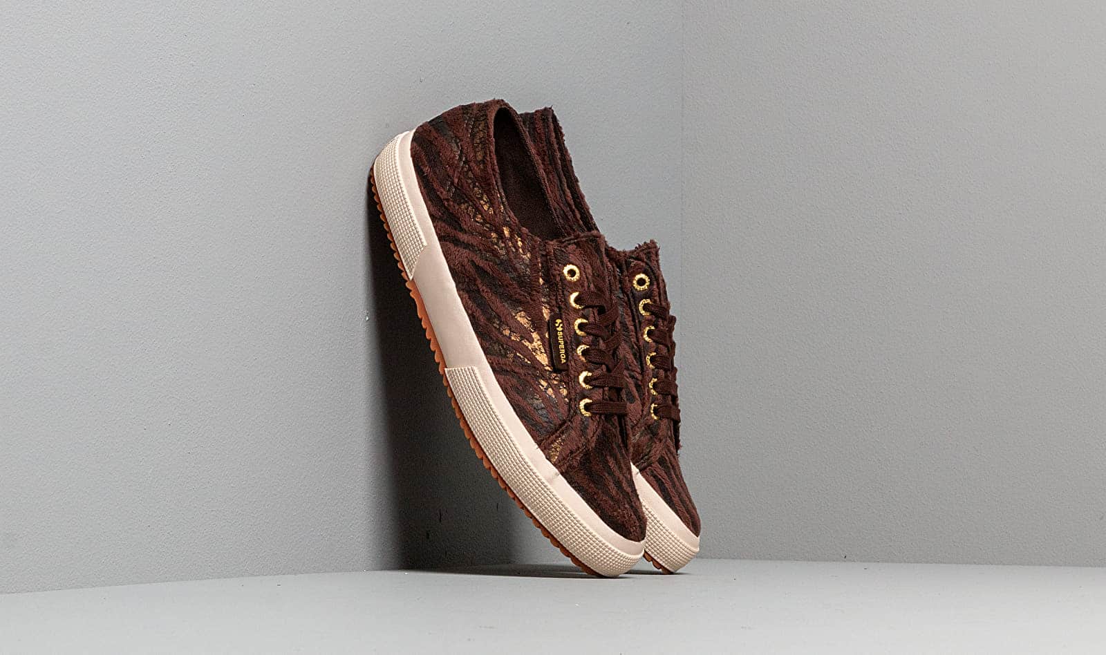 Superga 2750 Fabric Synthetic Zebra W Brown-Bronze S00BEG0 928