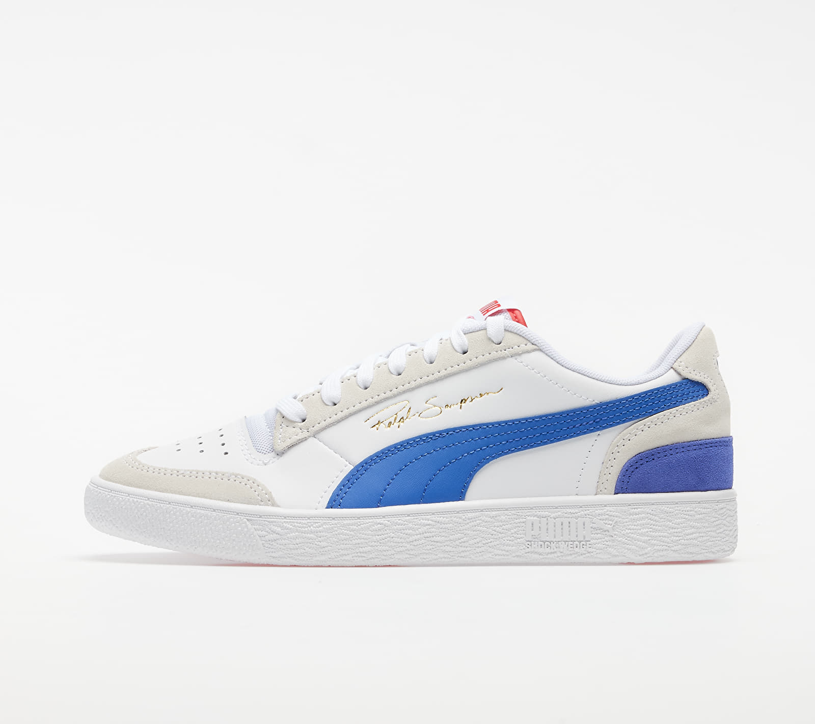 Puma Ralph Sampson Lo Vintage Puma White-Dazzling Blue 37176701