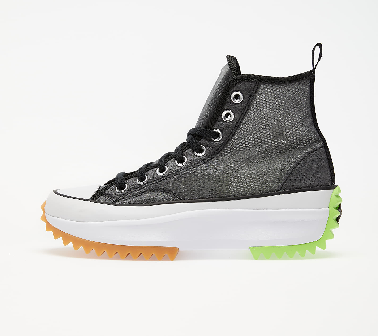 Converse Run Star Hike Hi Black/ White/ Ghost Green 167852C