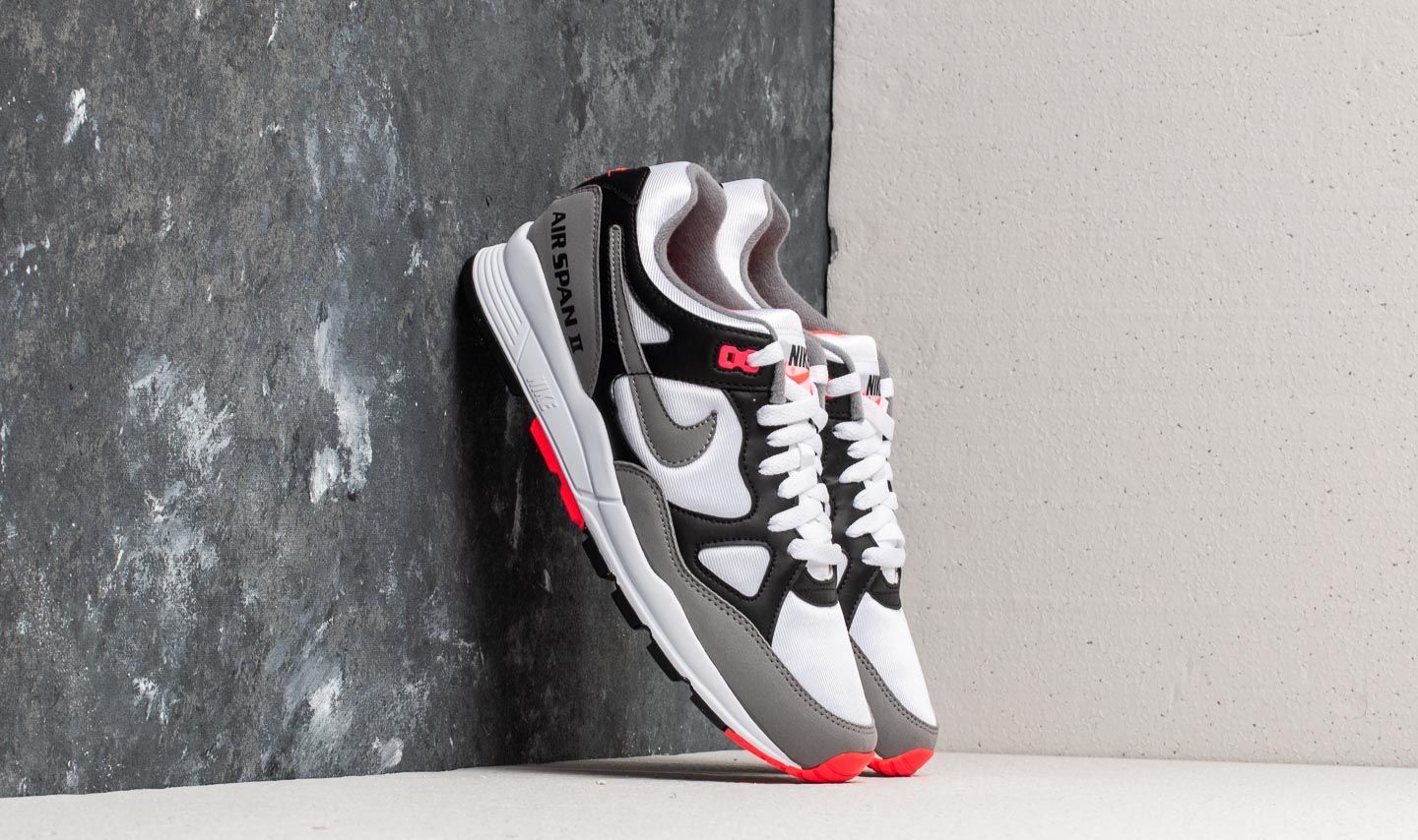 Nike Air Span II Black/ Dust-Solar Red-White AH8047-005