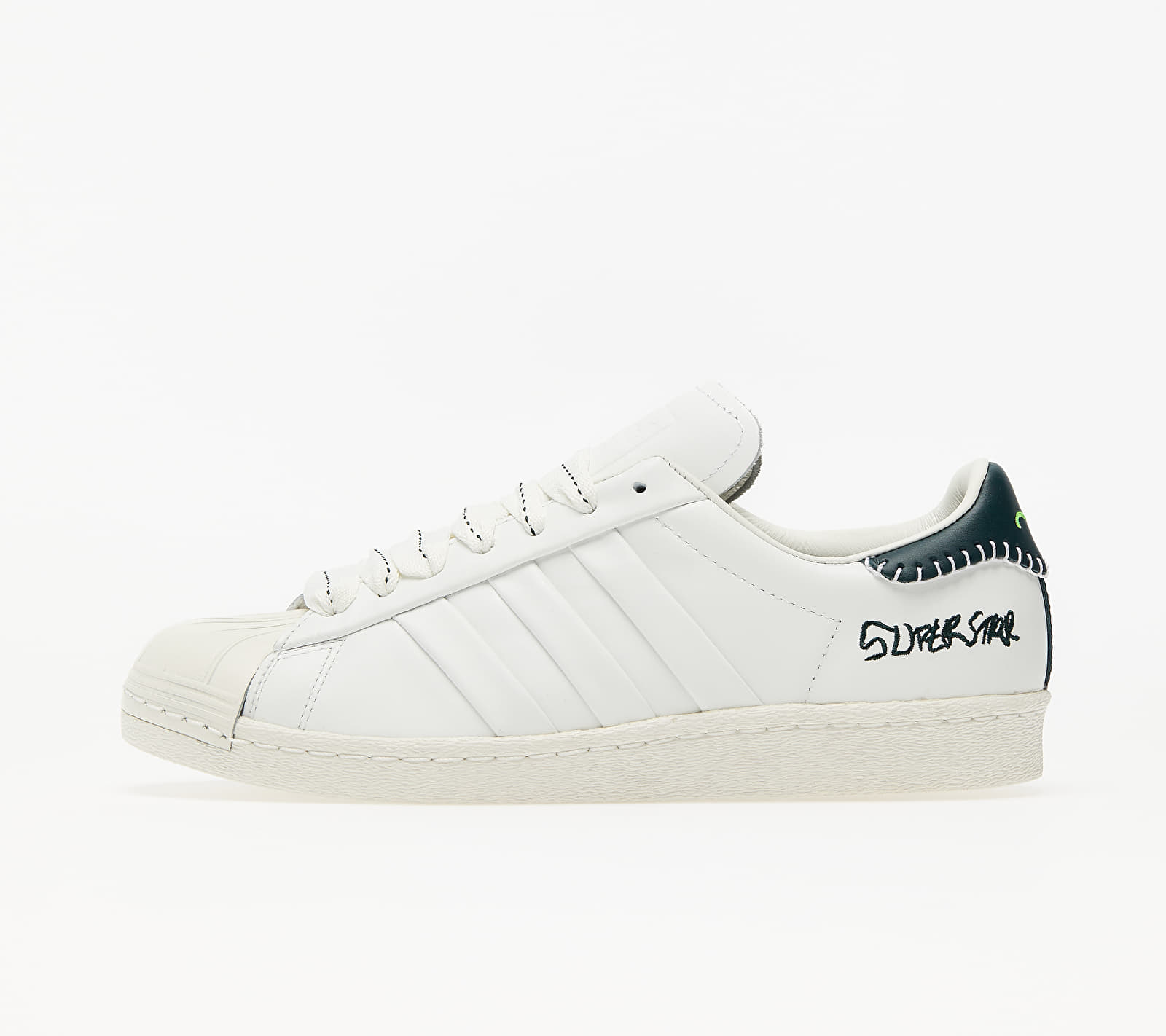 adidas x Jonah Hill Superstar Core White/ Green Night F17/ Off White FW7577