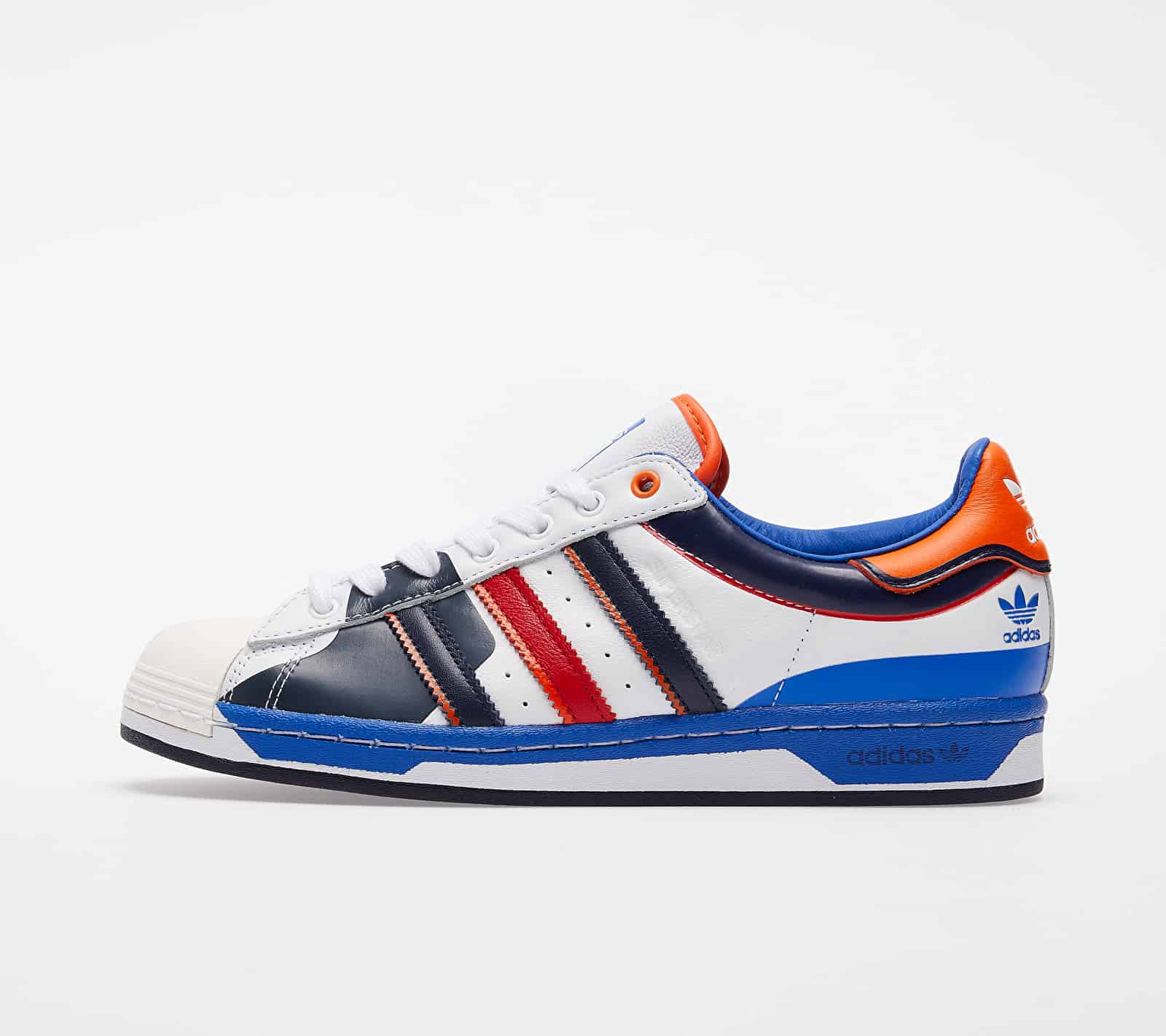 adidas Superstar Ftwr White/ Blue/ Scarlet FW8153