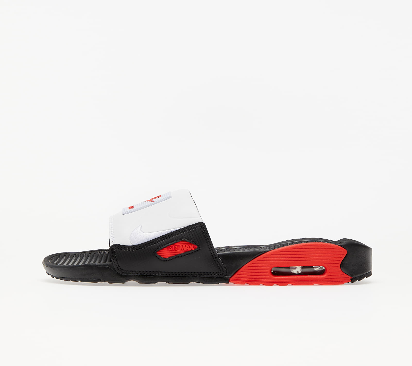 Nike Air Max 90 Slide Black/ White-Chile Red BQ4635-003