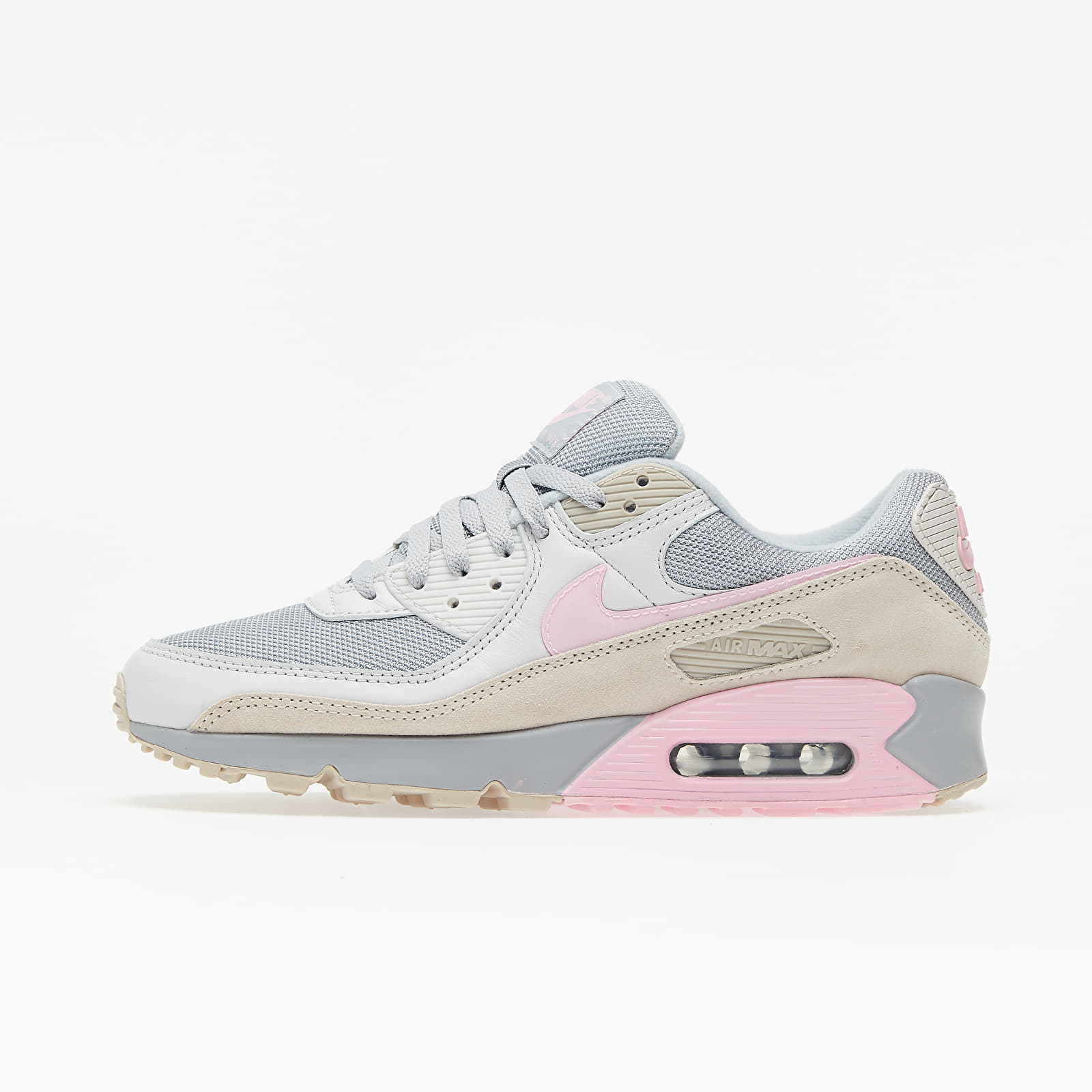 Nike Air Max 90 Vast Grey/ Pink-Wolf Grey-String CW7483-001