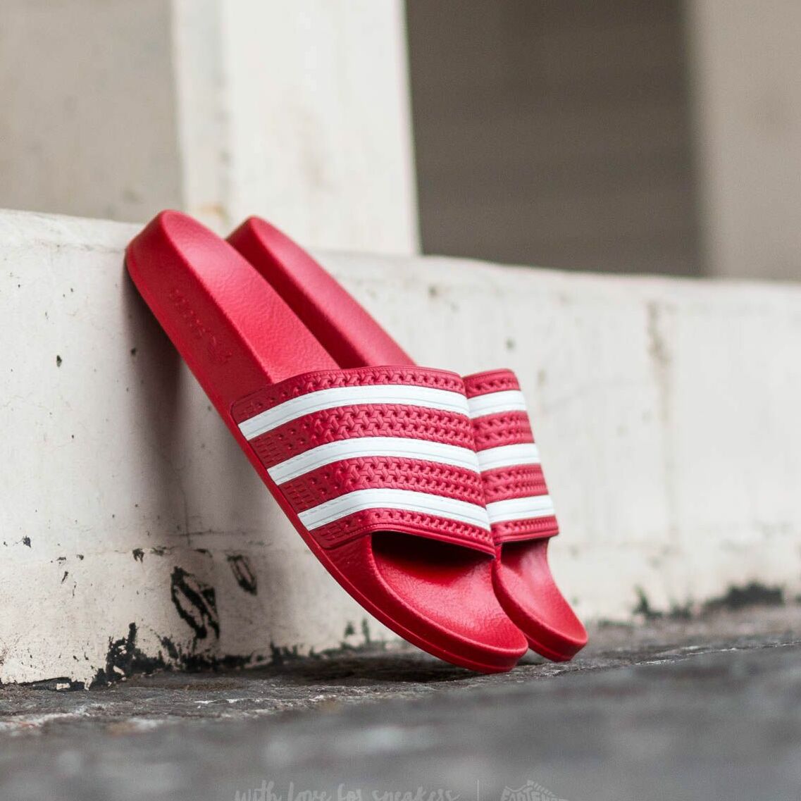 adidas Adilette Light Scarlet/ White/ Light Scarlet 288193