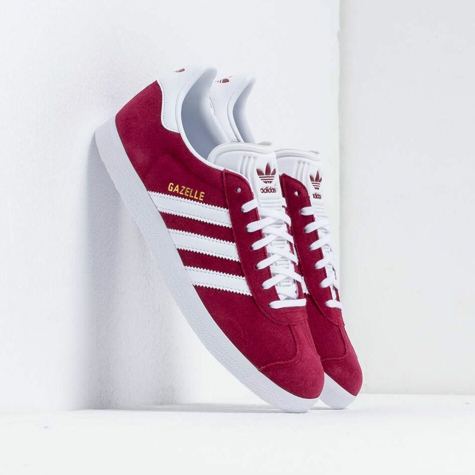 adidas Gazelle Cburgundy/ Ftw White/ Gold Metalic B41645