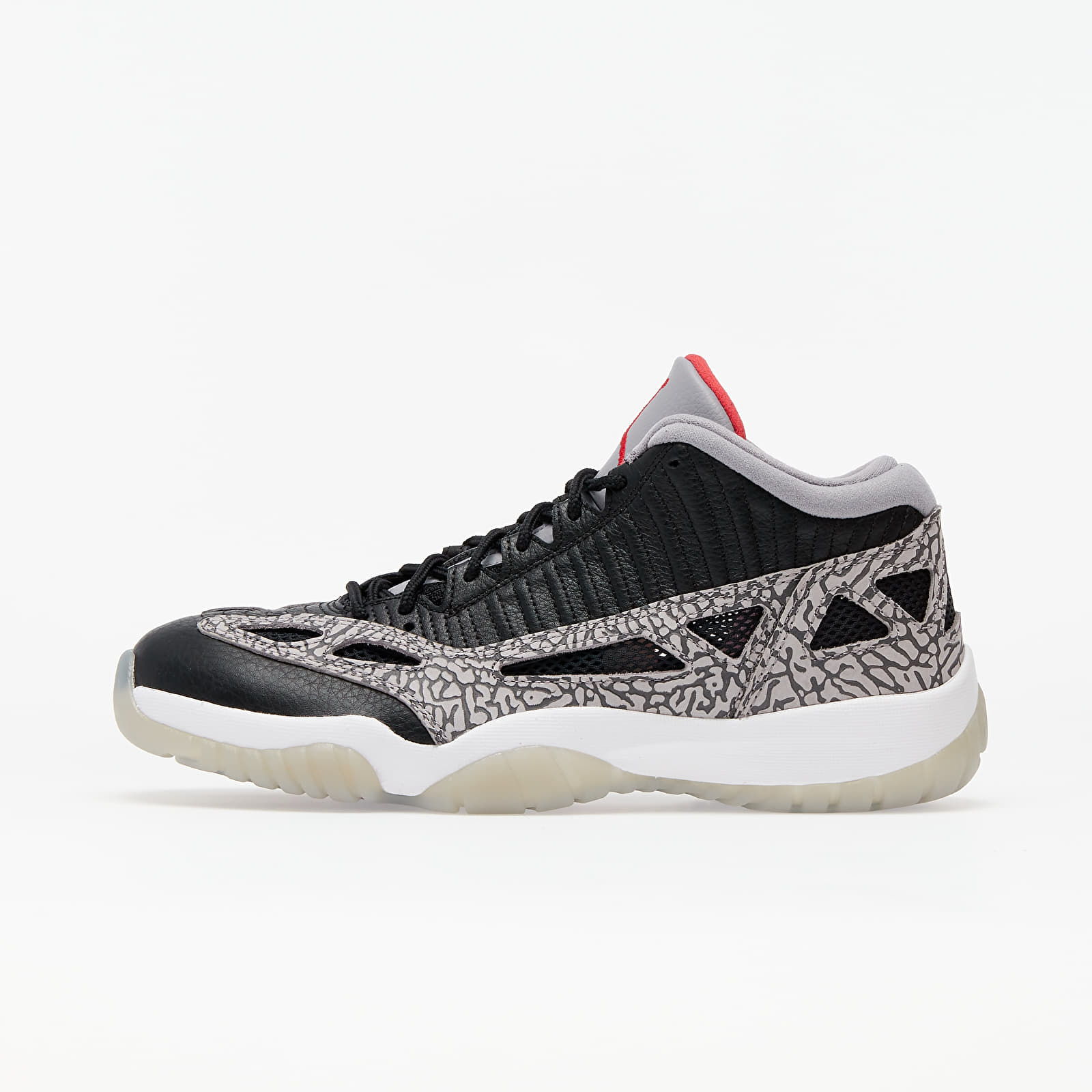Air Jordan 11 Retro Low Ie Black/ Fire Red-Cement Grey-White 919712-006