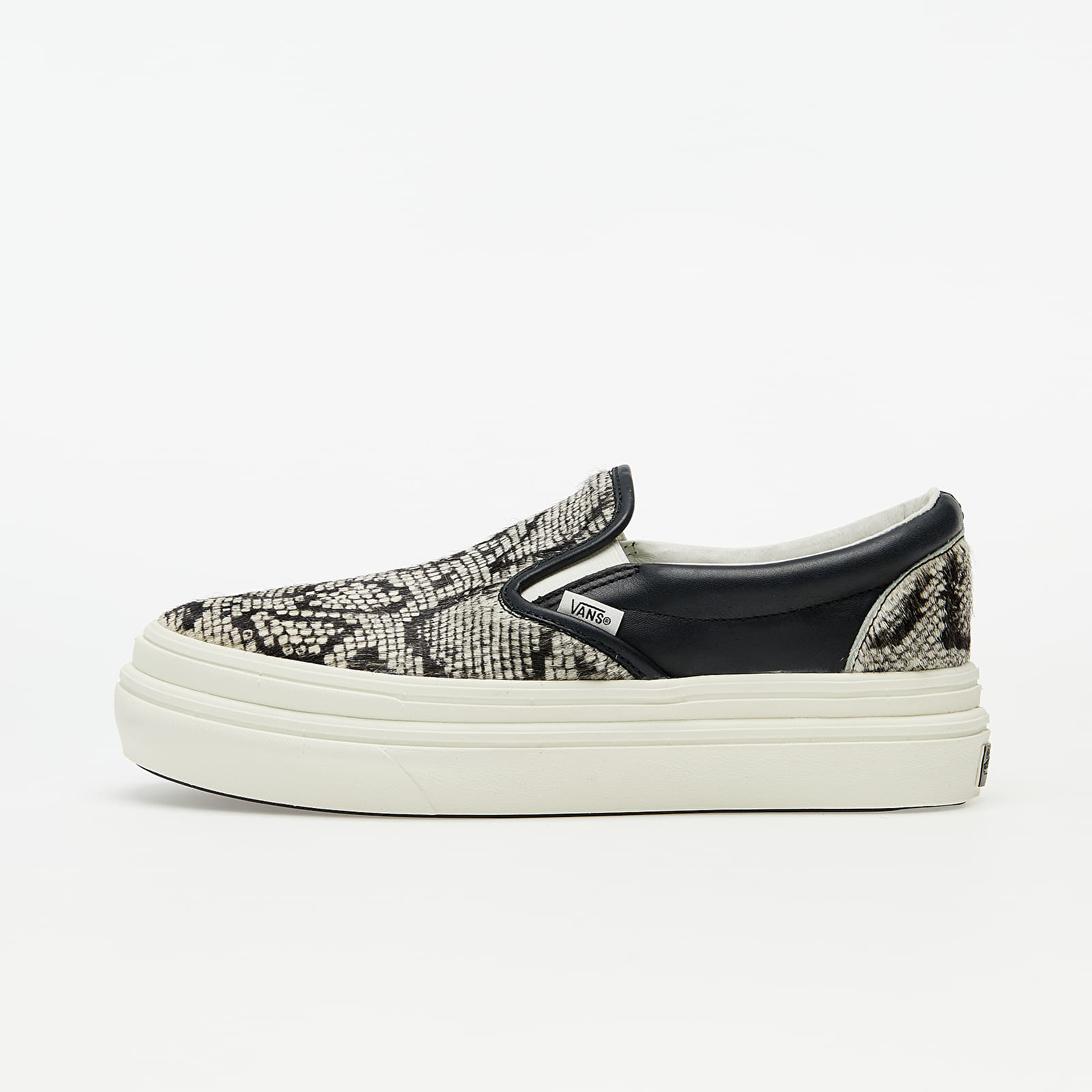 Vans Super ComfyCush Slip-On (Snake/ Pony) Black/ Marshmallow VN0A4U3I26F1
